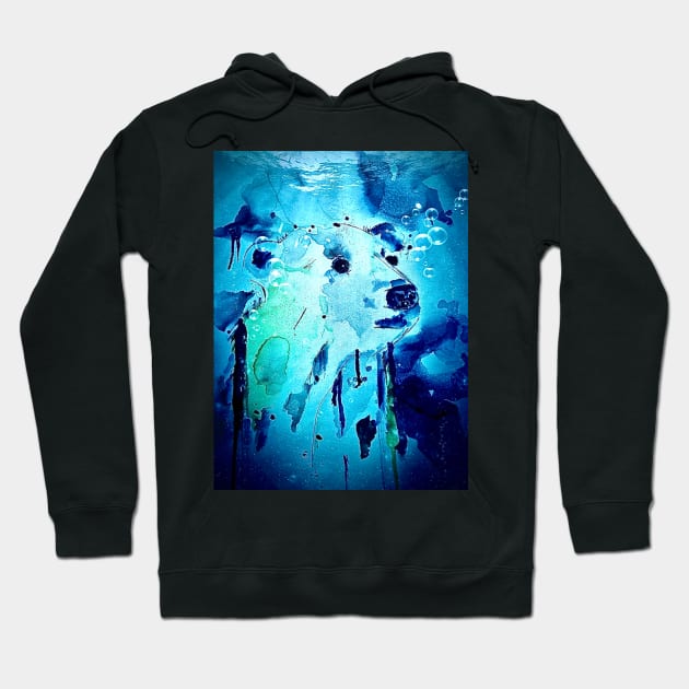 Emerging through the ice Hoodie by atep